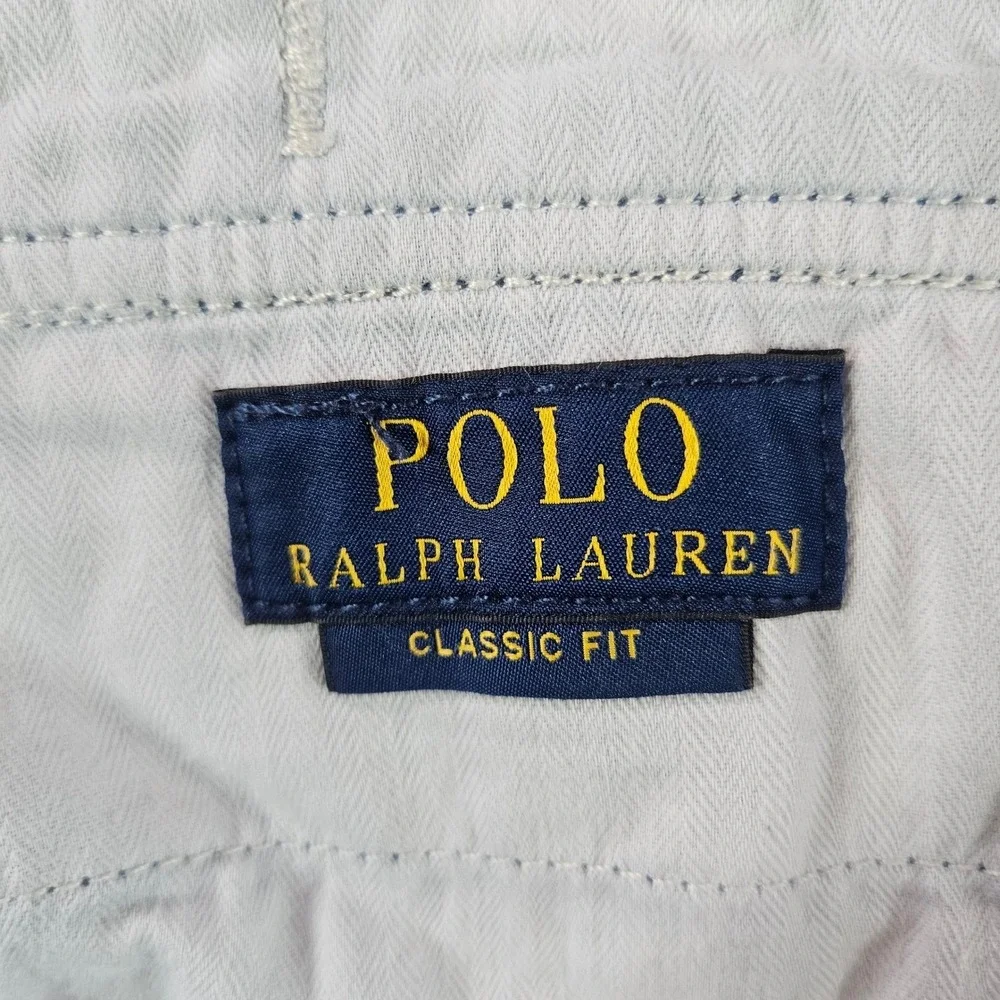 Polo Ralph Lauren Mens Cargo Shorts Blue Classic Fit Utility Size 40T Tall